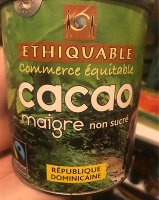 Cacao maigre non sucré