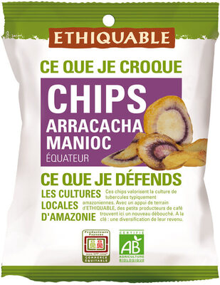 Chips Arracacha Manioc Équitable et Bio