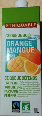 Jus d'orange et de mangue