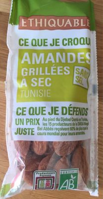 Amandes grillees à sec