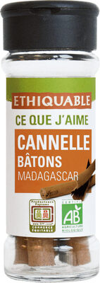 Cannelle en bâton front packaging