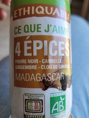 4 epices front packaging