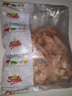 Émincés de poulet coupe