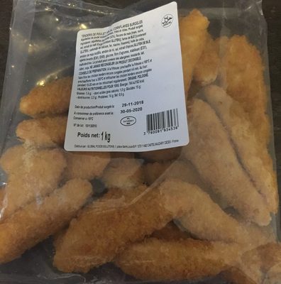 Tenders de poulet cornflakes front packaging