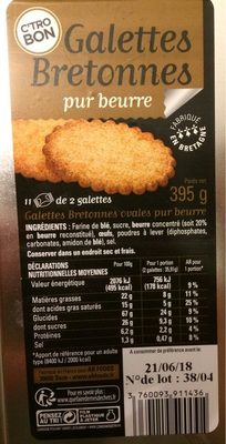 Galettes bretonnes pur beurre