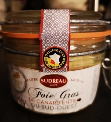 Foie gras de canard entier du Sud-ouest front packaging