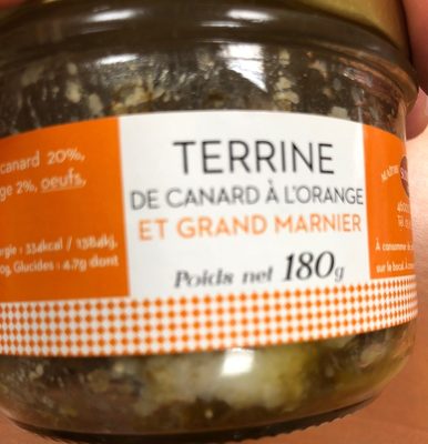 Terrine de canard a l’orange et grand marnier