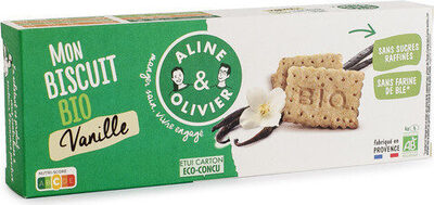 Mon biscuit BIO vanille front packaging