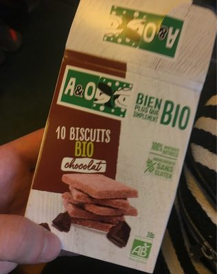 10 biscuits bio chocolat front packaging