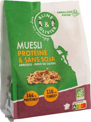 Muesli protéine sans soja abricot noix de cajou