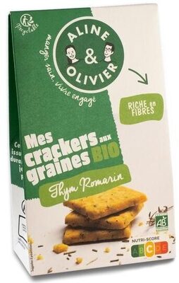 Mes crackers aux graines bio thym romarin