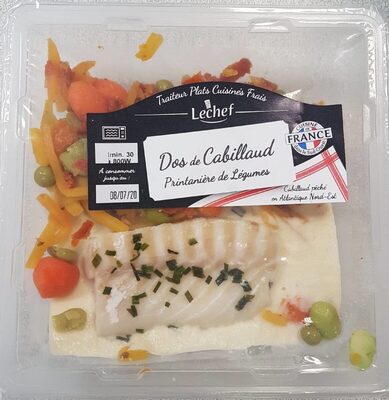 Dos de cabillaud front packaging