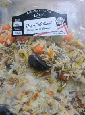 Dos de cabillaud printanière de légume