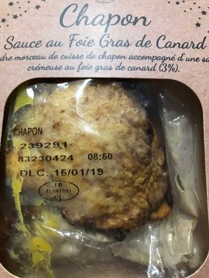 Chapon sauce au foie gras