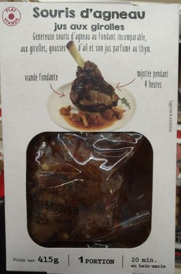 Souris d'agneau jus aux girolles