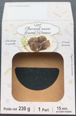 Chevreuil sauce Grand Veneur front packaging