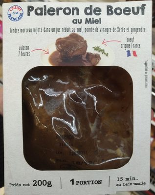 Paleron de bœuf au Miel