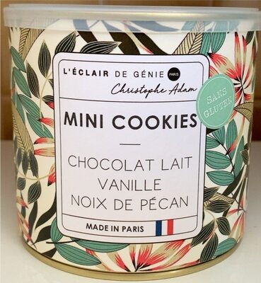 Mini cookies - Chocolat lait vanille noix de pécan front packaging