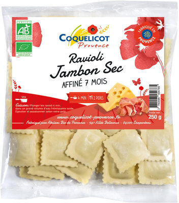 Ravioli jambon sec