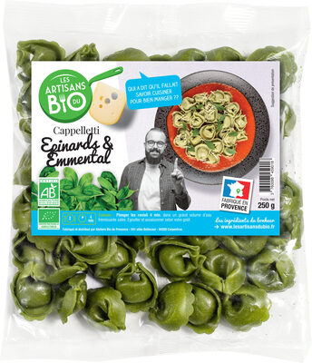 Cappelletti frais aux épinards & emmental BIO 250g