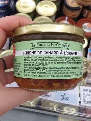 Terrines de canard à l'orange