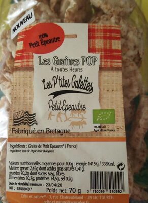Les P'tites Galettes Petit Epeautre