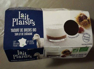 Yaourts de brebis bio sur lit de châtaignes