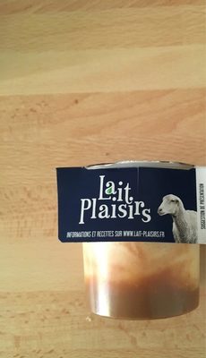 Yaourt de brebis sur lit de confiture de lait front packaging