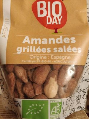 Amandes grillées salées Espagne BIO sachet