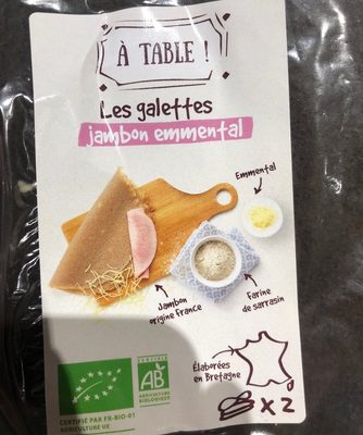 A table les galettes jambon emmental front packaging