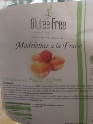 Madeleine à la fraise