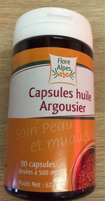 Capsules d'huile d'argousier