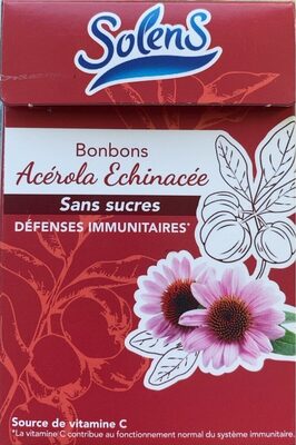 Bonbons Acérola Exhinacée front packaging