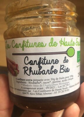 Confiture de rhubarbe bio