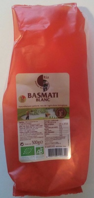 Riz basmati indien blanc front packaging