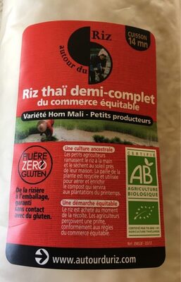 Riz thaï demi-complet front packaging