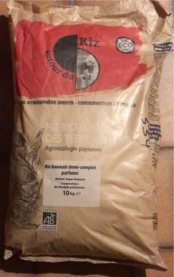Riz basmati semi-complet parfumé front packaging