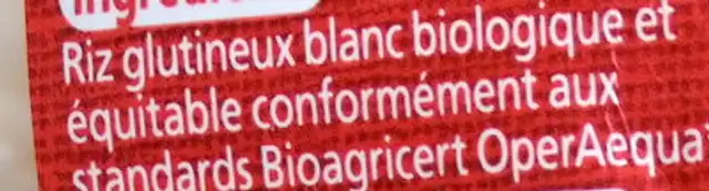 Sticky ingredients label
