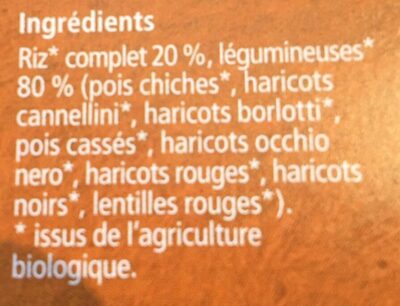 MINESTRONE TOSCANE ingredients label