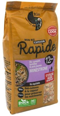 Minestrone - Riz complet, lentilles & pois jaunes