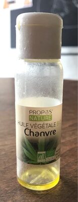 Huile végétale bio - Chanvre front packaging