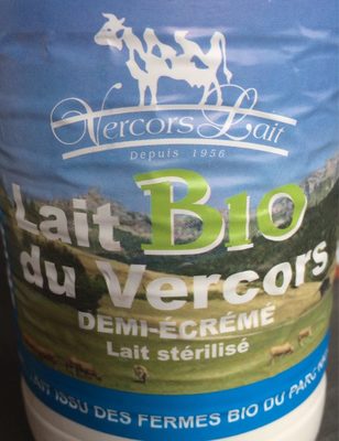 Lait bio du vercors demi ecreme