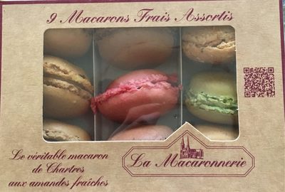 9 Macarons Frais Assortis