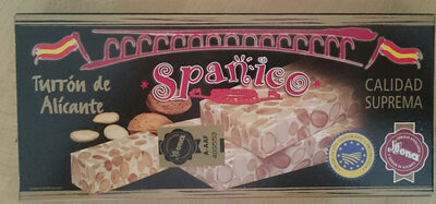 Turron de Alicante IGP aux amandes front packaging
