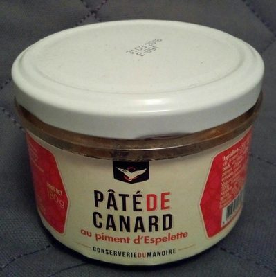 Pâté de canard au piment d'Espelette front packaging