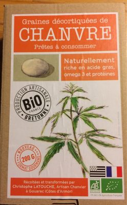 Graines decortiquées de chanvre