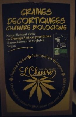 Graines décortiquées chanvre biologique
