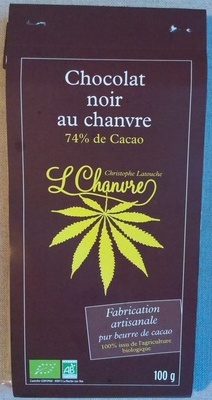 Chocolat noir au chanvre front packaging