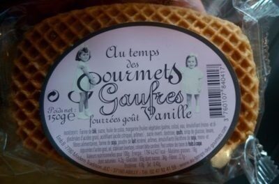 Gaufres Fourrées Goût Vanille
