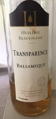 Transparence balsamique front packaging